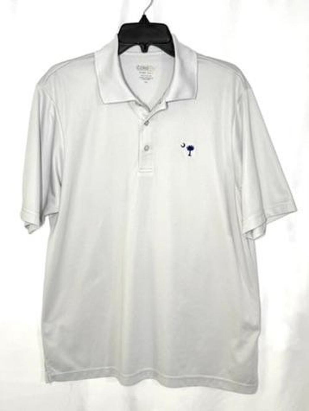 Core 365 South Carolina Palmetto Moon Polo Shirt Mens Medium Gray Polyester